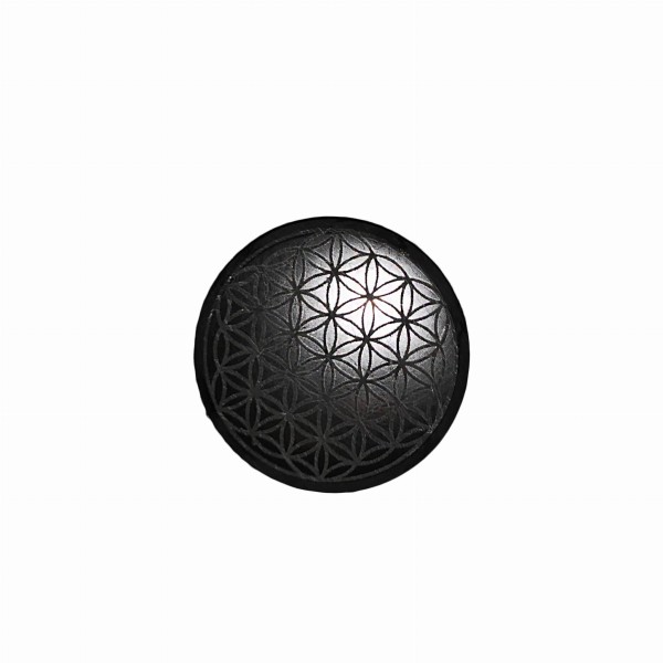 Protection plate round "Flower of Life" (Polished)