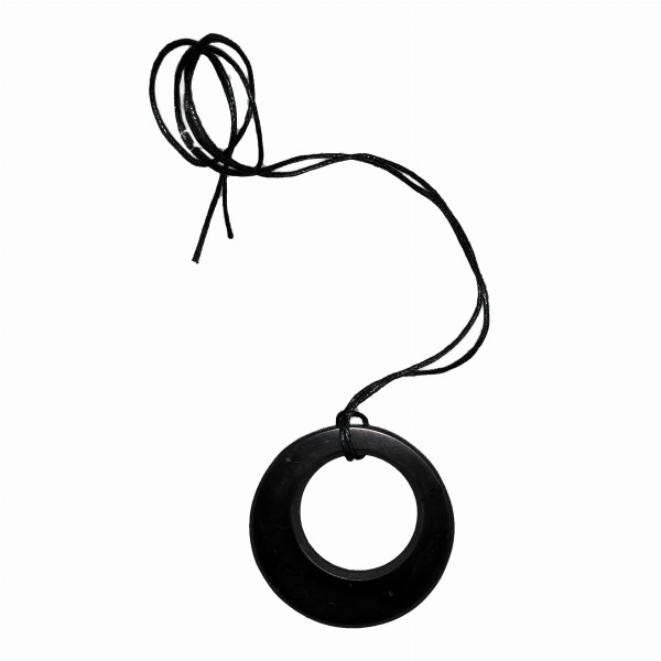 Shungite pendant "Circle in a circle"