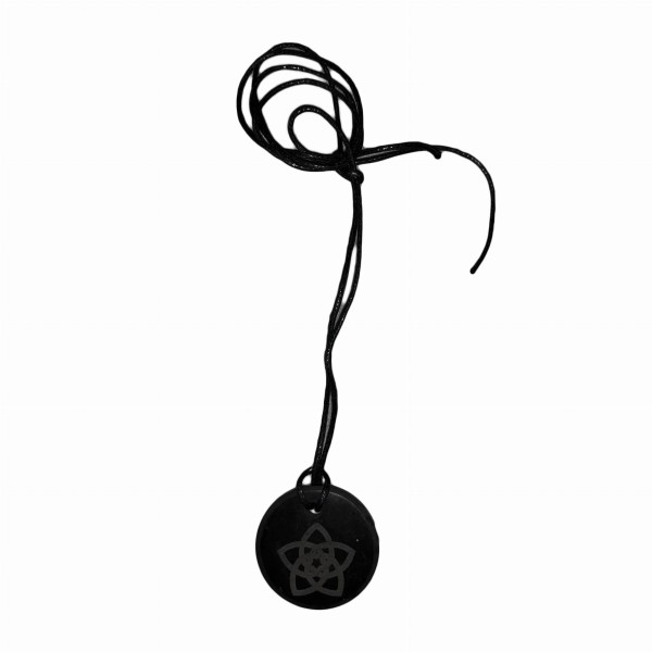 Shungite pendant "Flower"