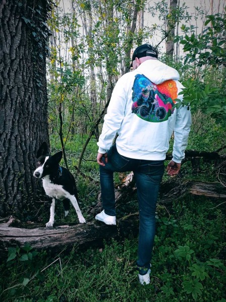 Hoodie LSD - white