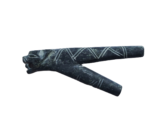 "JAGUAR" Kuripe Made of Serpentine stone