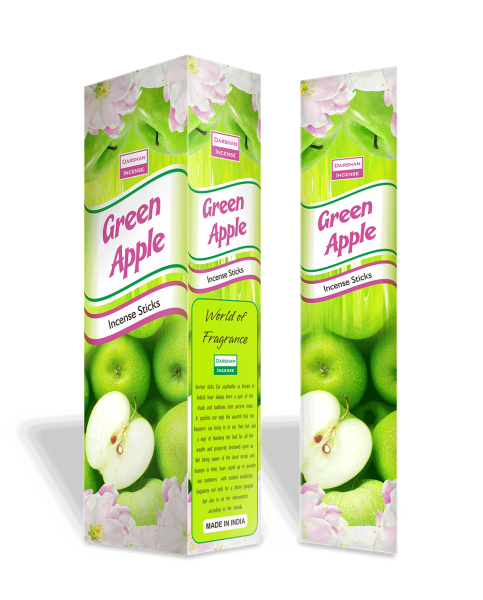 Natural Incense Darshan - Green Apple