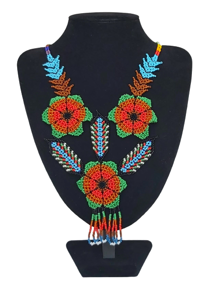 Naszyjnik Etniczny "Coração Vermelho" z Kolumbii (Putumayo)