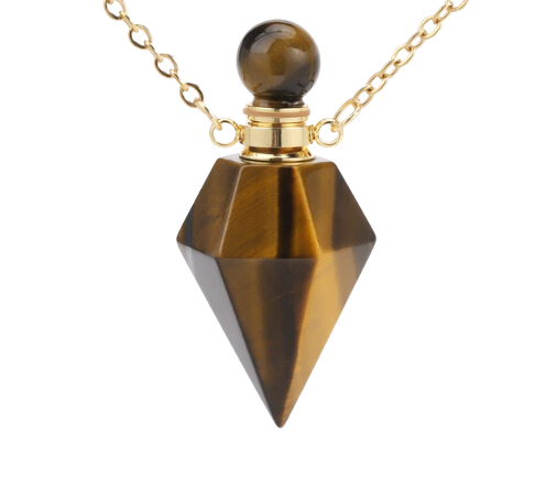 Kryształowa Buteleczka na Rapé "Tiger Eye"
