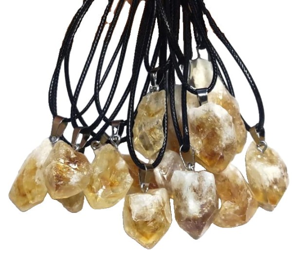 Naszyjnik Kryształowy "Yellow Crystal"