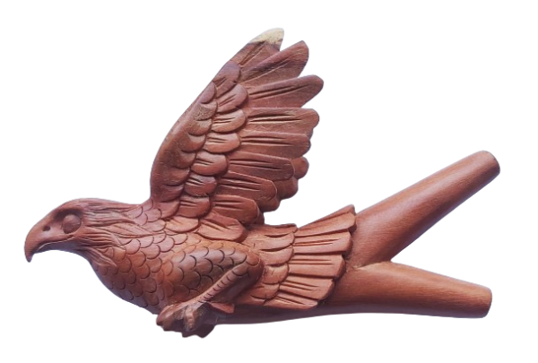 "EAGLE FLY" Kuripe Made from Sawo Wood (Manilkara kauki)