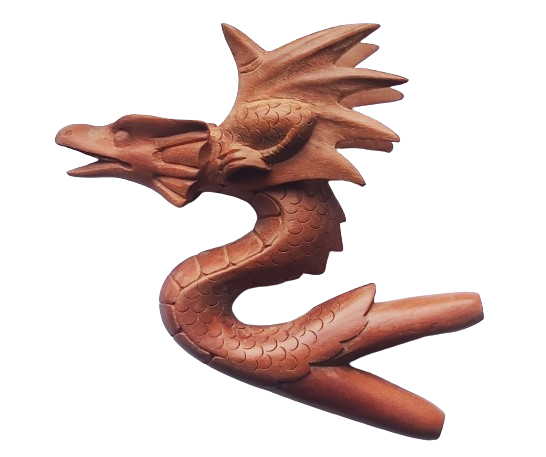 "DRAGON FLYING" Kuripe Made from Sawo Wood (Manilkara kauki)