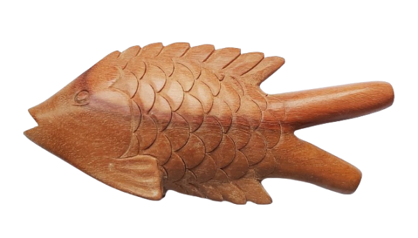 "FISH" Kuripe Made from Sawo Wood (Manilkara kauki)