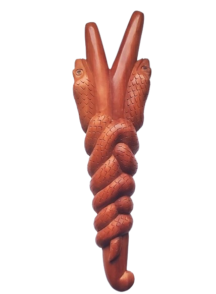 "MANGKU SNAKE" Kuripe Made from Sawo Wood (Manilkara kauki)