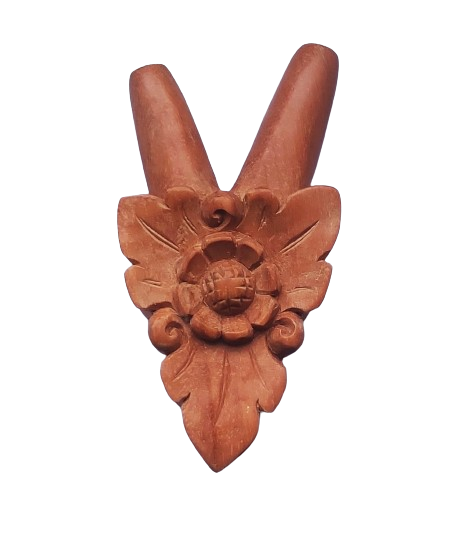 "FLOWER" Kuripe Made from Sawo Wood (Manilkara kauki)
