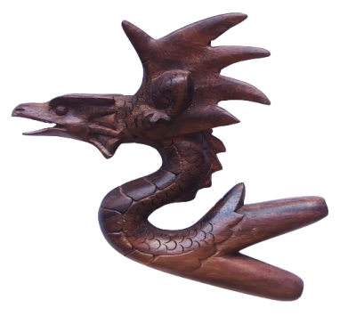 ,,DRAGON FLYING" Kuripe Made of Sono Wood (Dalbergia latifolia) 