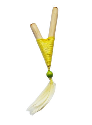 Kuripe drewniane z piórkiem