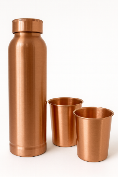 Dzbanek Miedziany AVANI + 2 Kubki Miedziane