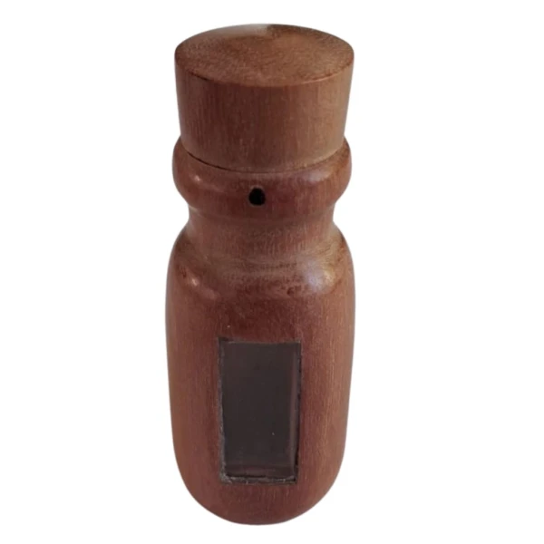 Buteleczka na Rapé z Drewna Sawo (Manilkara kauki)