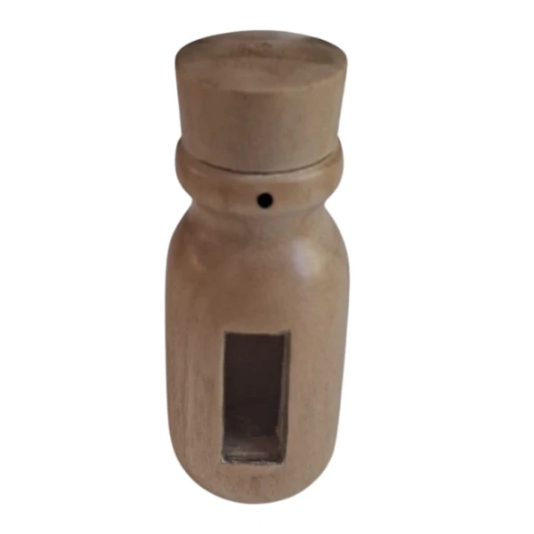 Buteleczka na Rapé z Krokodylowego Drewna (Zanthoxylum rhetsa)