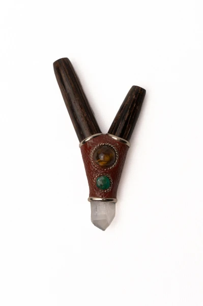 "TRES GEMAS" Kuripe from Chonta wood (Astrocaryum chonta)